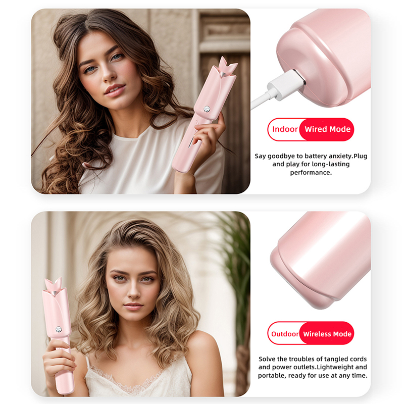 Wireless Automatic Hair Curler with Smart Temperature Control