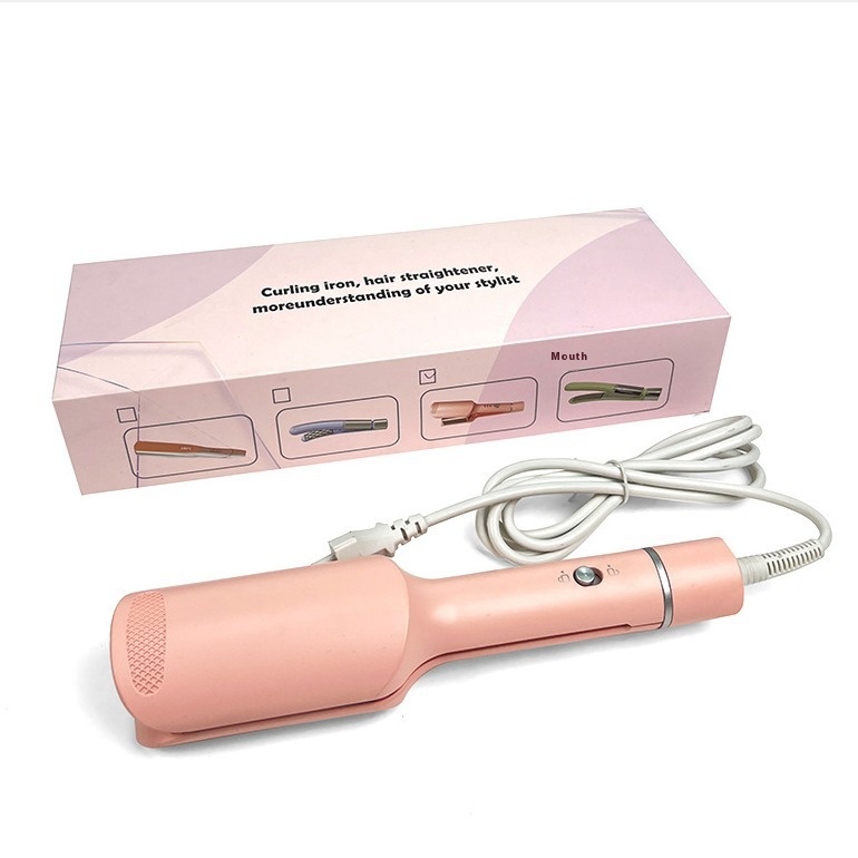 Fast Heating PTC Ceramic Tech 28mm Curling Iron LCD Display Hair Curler for Lasting 3D Curls Salon Styling Tool Water Wave