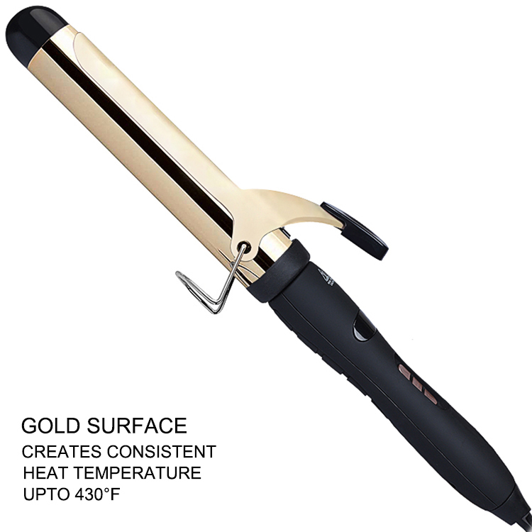 Wholesale Electric Tourmaline Crimper Wand LCD Display Curling Iron Interchangeable Barrels 4 Temperature Settings Hotel