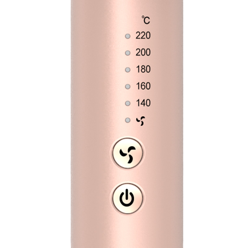 Titanium Alloy Straight Hair and Curling Iron for Long-Lasting Hairstyles, Cold Air Flow Curls, and Burn Prevention