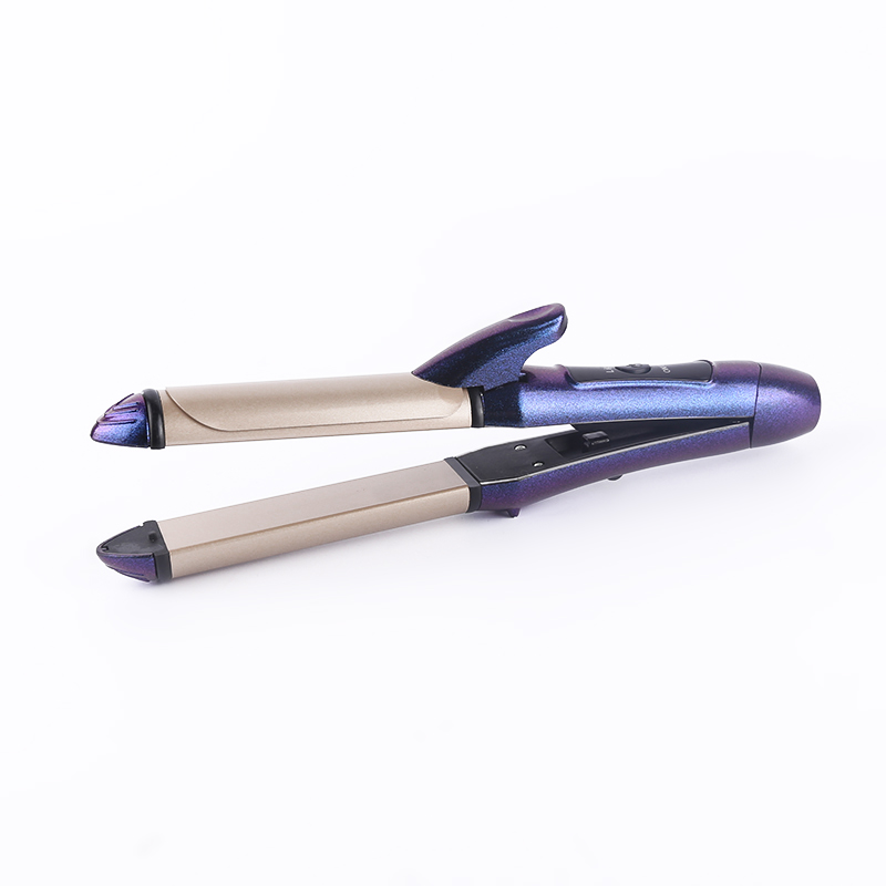 Professional Electrical Best Curling Iron Digital Ceramic Hair Straightener Curler in One