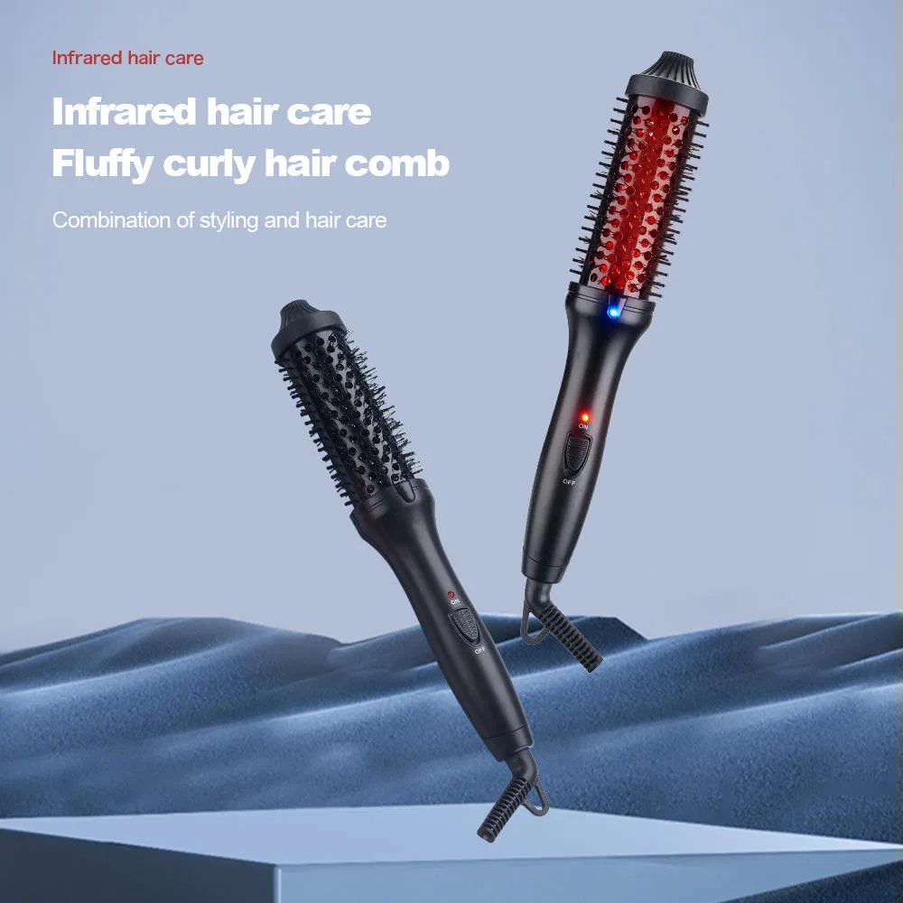 Save Multifunctional LED Temperature Infrared Electric Comb PTC Heater for Straight Fluffy Hair Styles for Household Curling Irons