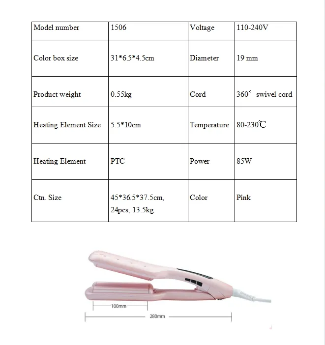 3 Barrel Egg Roll Hair Waver Ceramic Triple Barrel Water Wave Curling Iron Fast Heat Negative Ion Anti-Scald Egg Curler for Long Short Hair