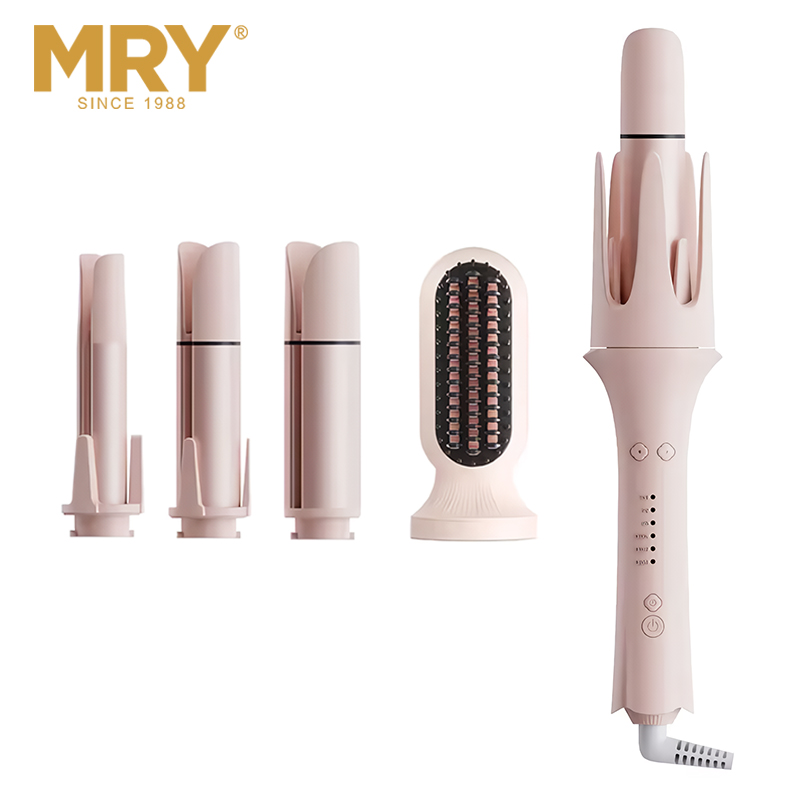 MRY Wholesale Professional Portable Hair Curler Automatic Hair Smart Automatic Curler Curling Iron Rotating PTC Thermal Brush