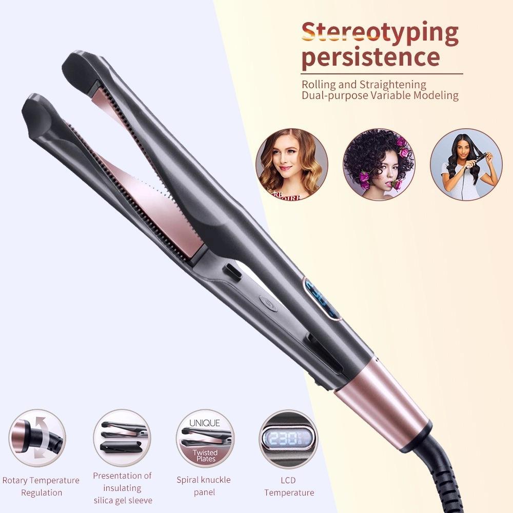 Profession a Automatic Hair Curler Straight Roll Double - Use Spiral Hairdressing Styling Automatic Curling Iron