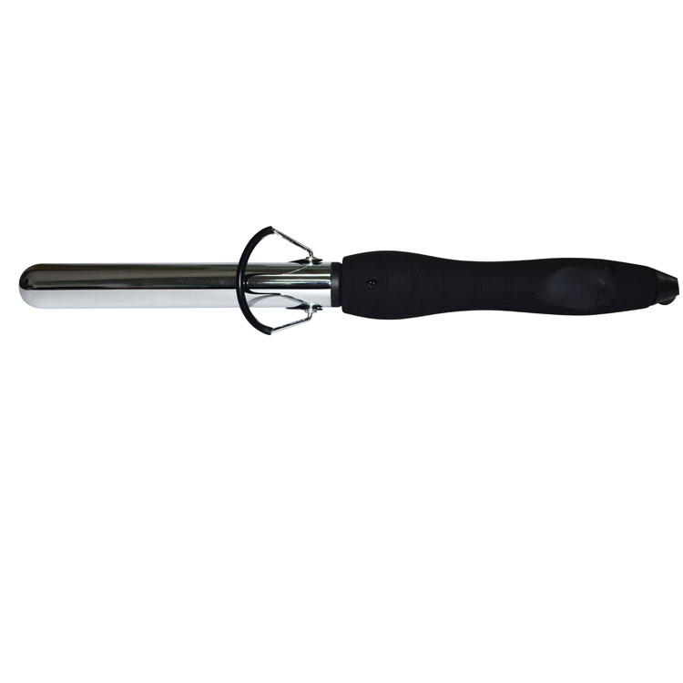 Professional Dual Voltage Digital Display Silver Titaniuim Curling Iron