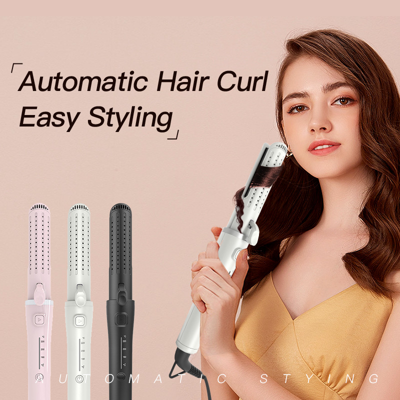 Girls' Favourite Hair Iron Automatic Flat Iron 2 in 1 Hair Straightener and Curler Hair Curling Irons