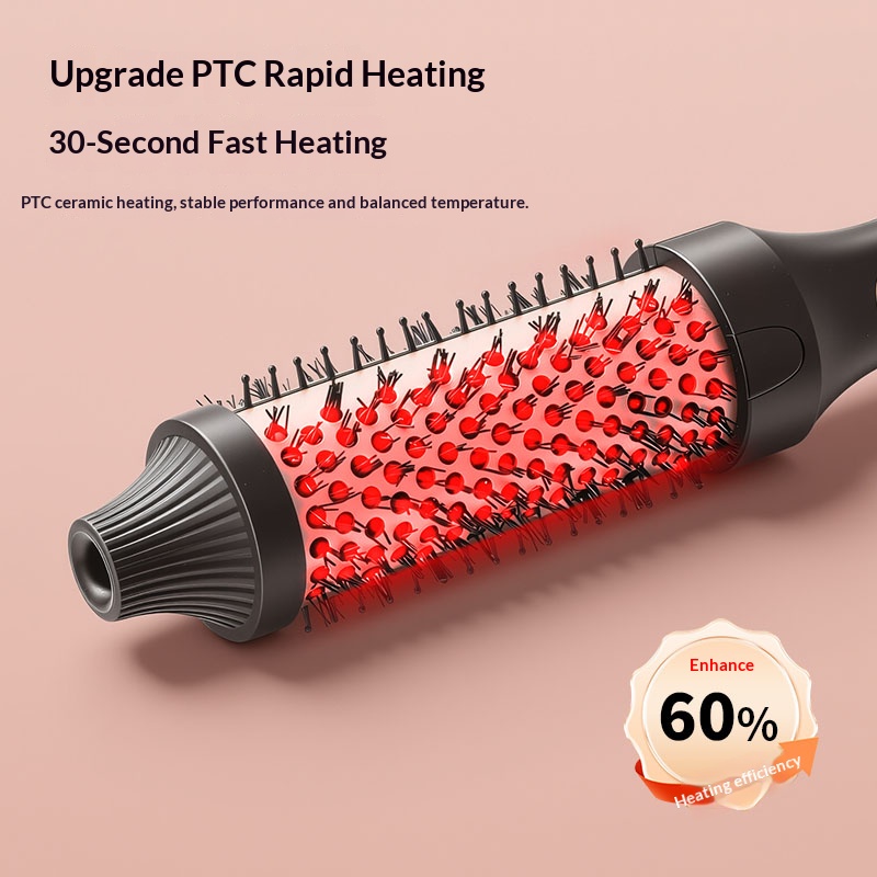 Curling Iron Brush, Ceramic Tourmaline Ionic Hair Curling Wand
