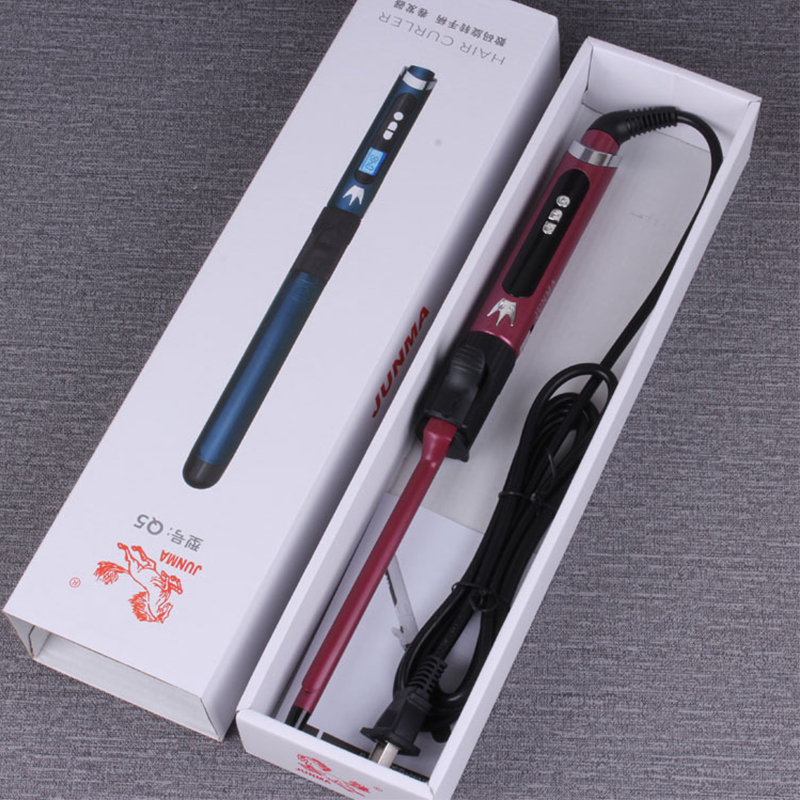 Professional Ceramic Tourmaline Curling Iron 9-32MM Custom Barrel Hair Curler Iron for Long &amp; Short Hair LCD Temperature Display