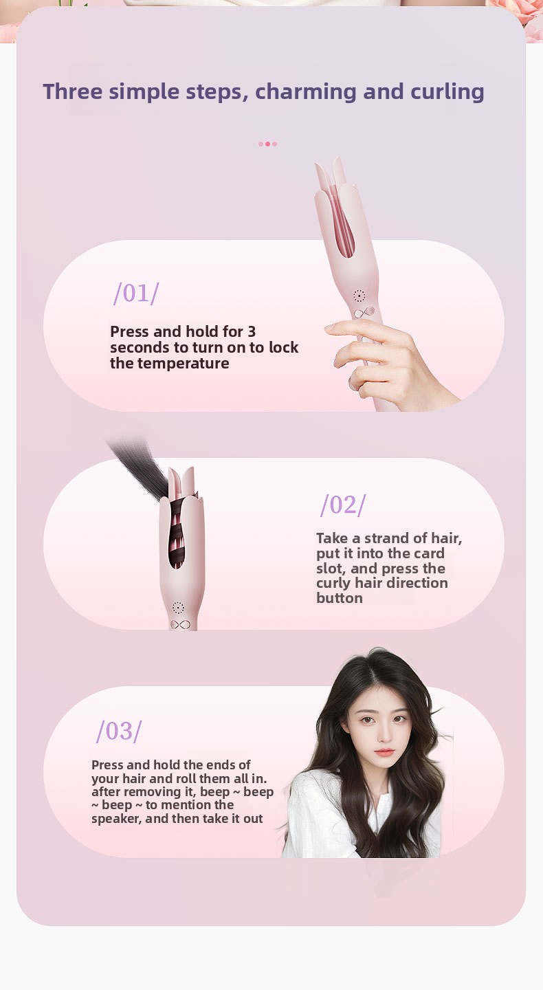 Safety Hair Curler Non-Damaging