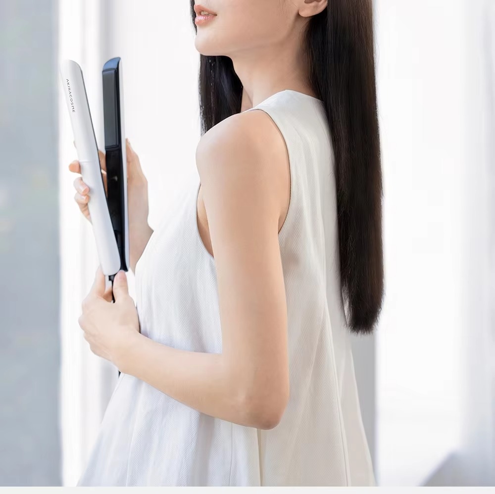 Professional Ceramic Hair Straightener Curling Iron 2-in-1 Fast Heating 230C LCD Temp Display Multi-Temperature Flat Iron Salon