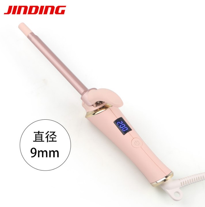 Woman Curling Iron,9mm Tiny Curling Wand,Ceramic Small Barrel Curling Iron with Adjustable Temperature (ST2227)