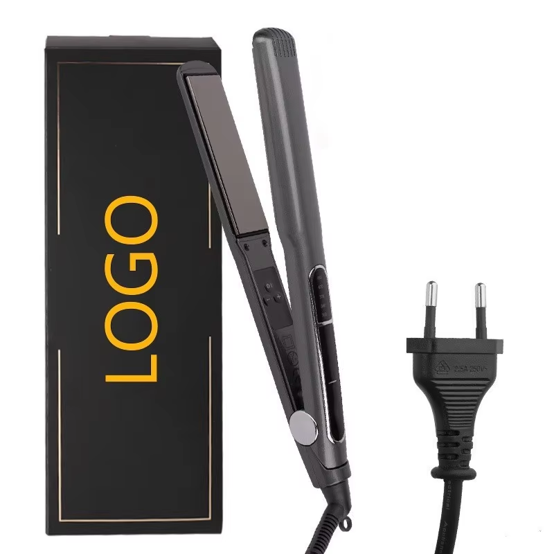 Private Label Dual Voltage Mult Professional 2 in 1 Hair Straightener Curling Iron for Salon