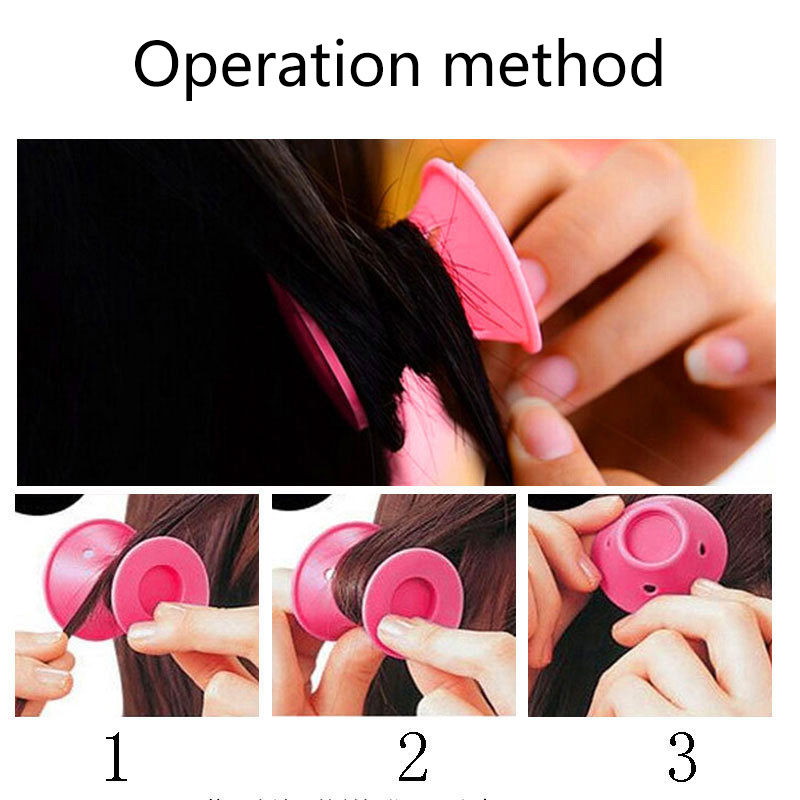 Silicone Mushroom Hair Curler, No Heat Hair Curling Rod, Soft Reusable DIY Curling Tool for Women