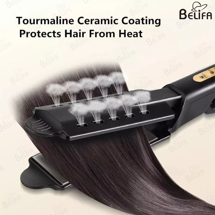 Hair Straightener Four-gear Temperature Adjustment Tourmaline Ionic Flat Iron Curling Iron Hair Curler for Women Hair