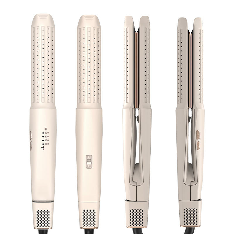 Titanium Alloy Upgraded Straight Hair and Curling Iron Long-Lasting Styling Air Flow Stylist
