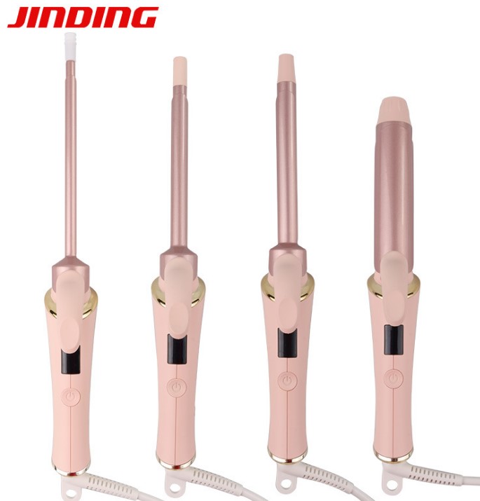 Woman Curling Iron,9mm Tiny Curling Wand,Ceramic Small Barrel Curling Iron with Adjustable Temperature (ST2227)
