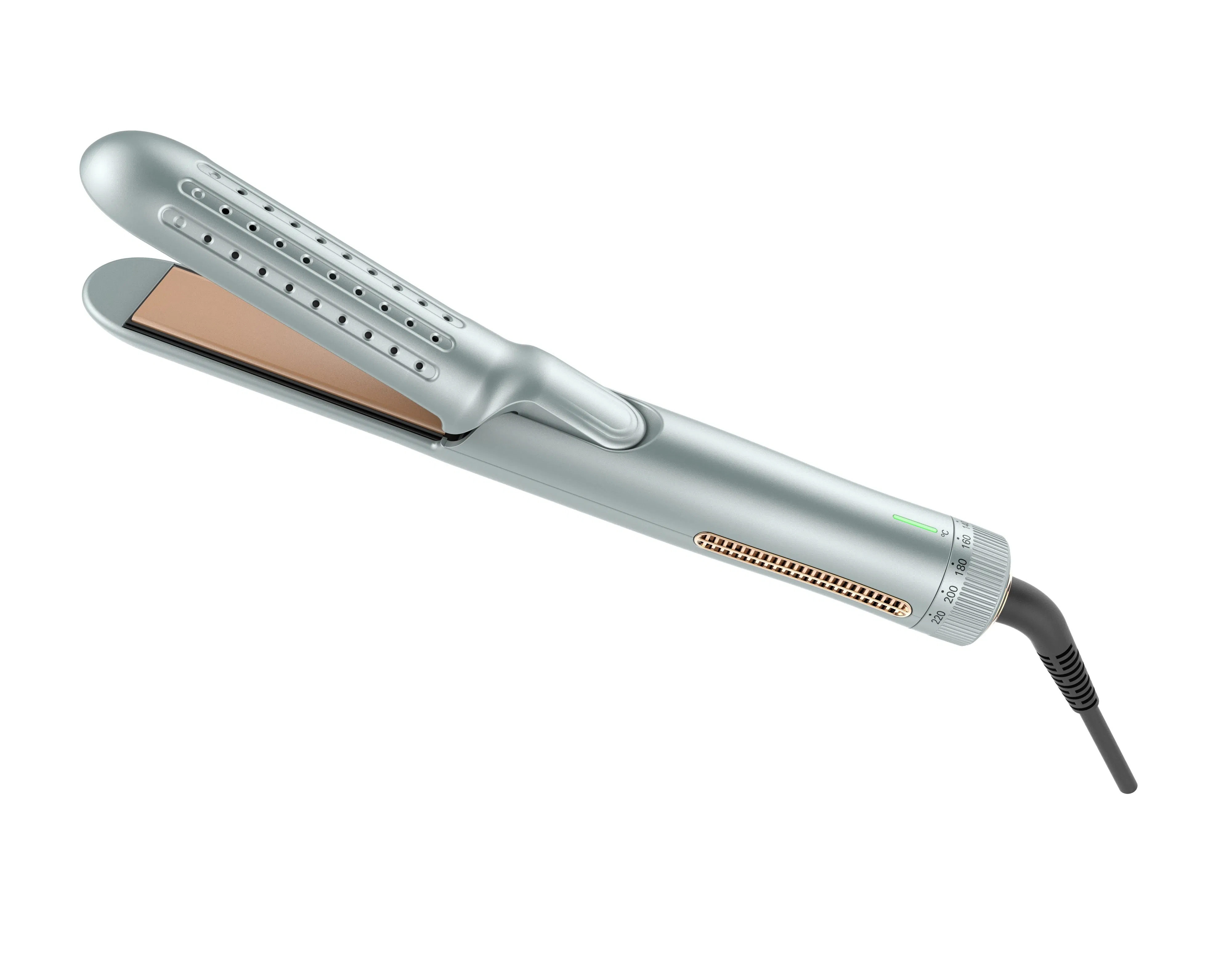 Customized 360° Airflow Styler Curling Iron, Professional Curing Wand with Cool Air, Adjustable Temps, Dual Voltage for Long Hair