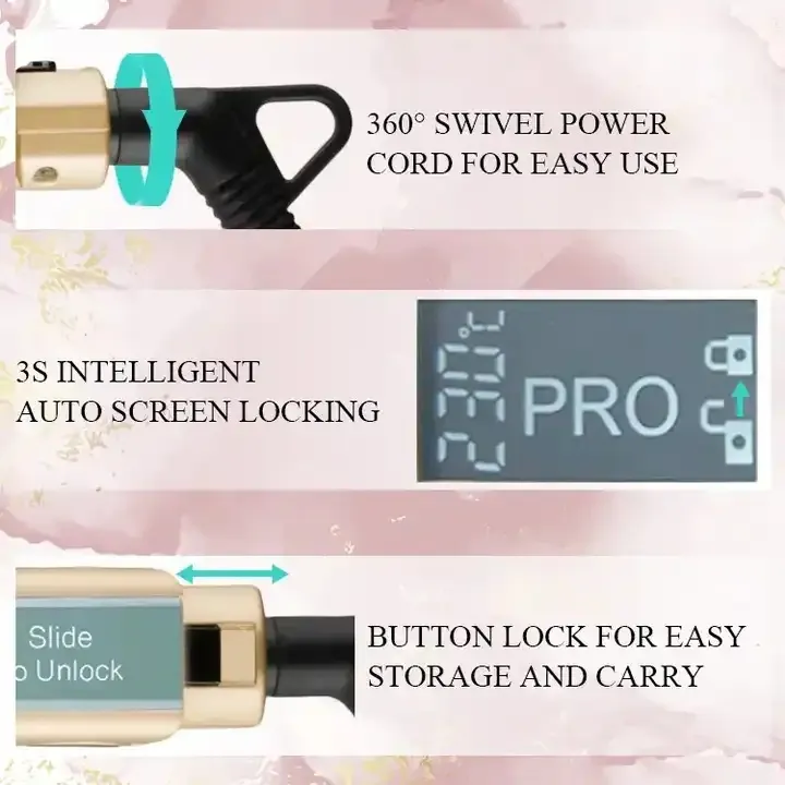 Professional Salon Hair Straightener Ceramic Titanium Straightening Flat Iron Skilful Manufacture 2-in-1 Curling Iron