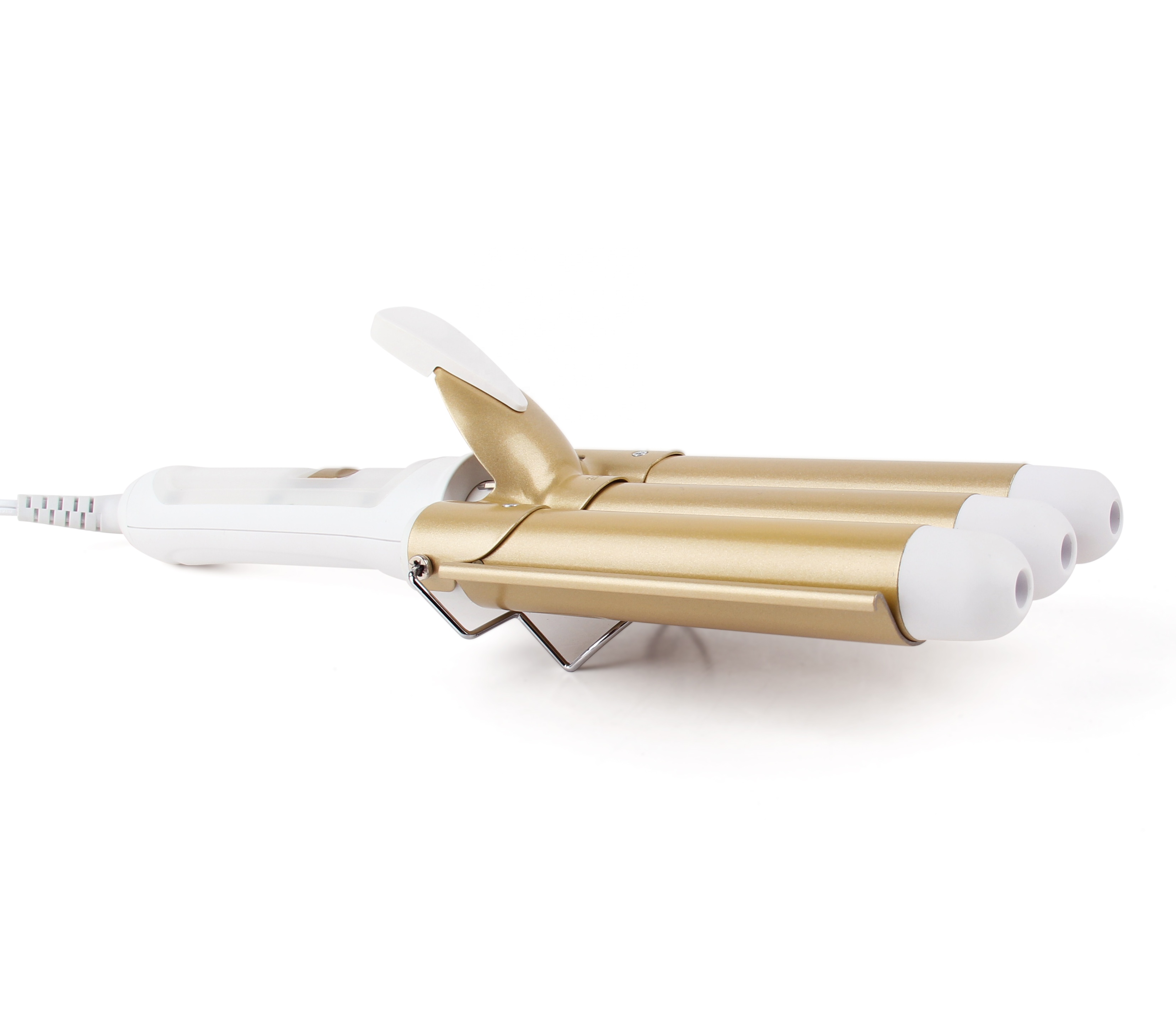 MEJ Hair Waver 3 Barrel Curling Iron Wand with Temperature Adjustable Triple Hair Waver Portable Curling Wand