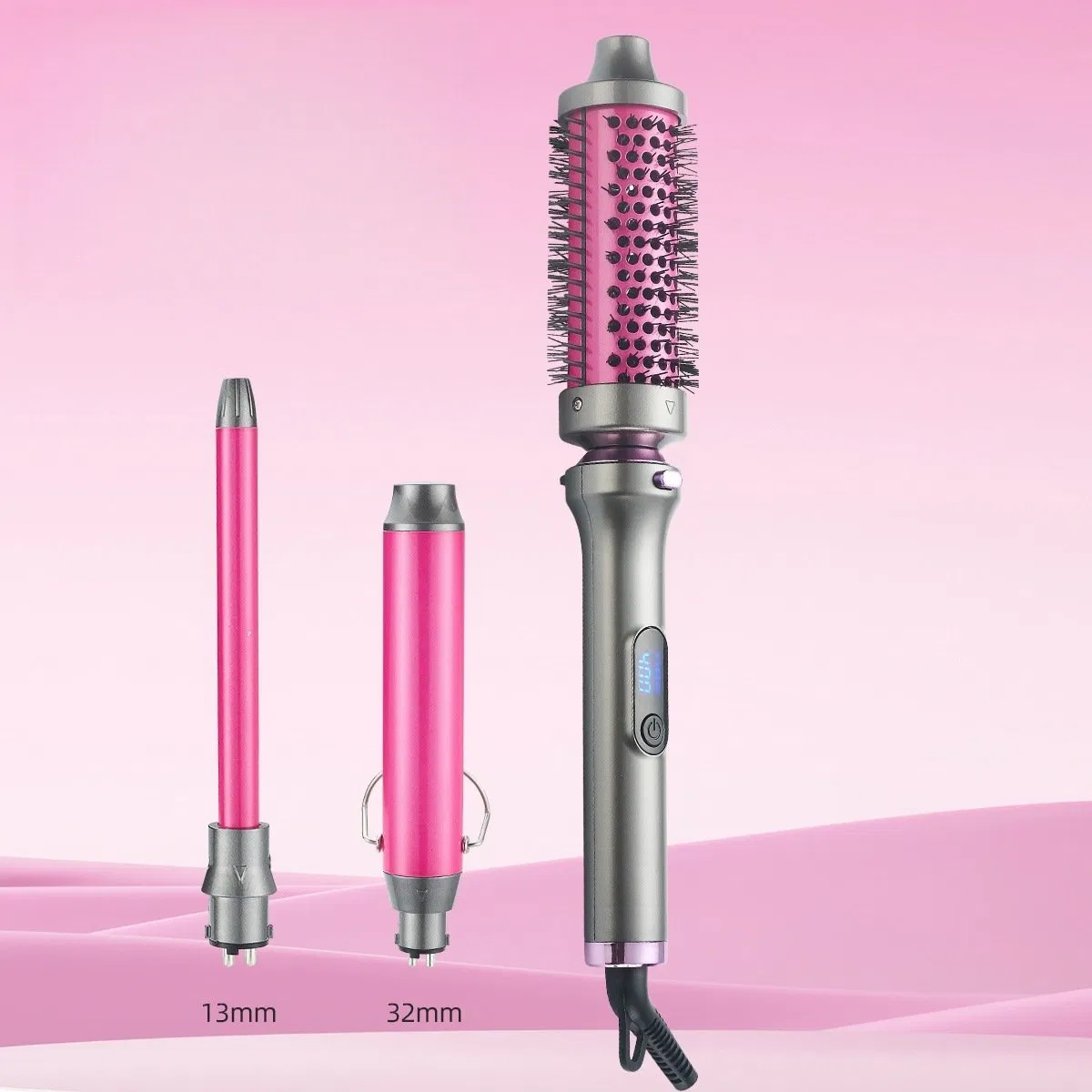 2026 PRO 7-in-1 Curling Iron Set with Interchangeable Design Customized Logo Multi Functional Ceramic Hair Curler &amp; Straightener