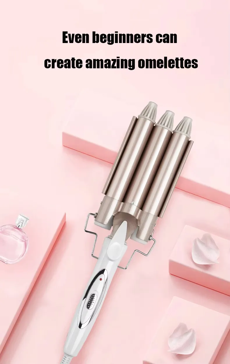 Fast Heating Ceramic PTC Hair Styling Tool Automatic Hair Curler Stick Electric Curler Portable Big Wave Rotating Hair Curling