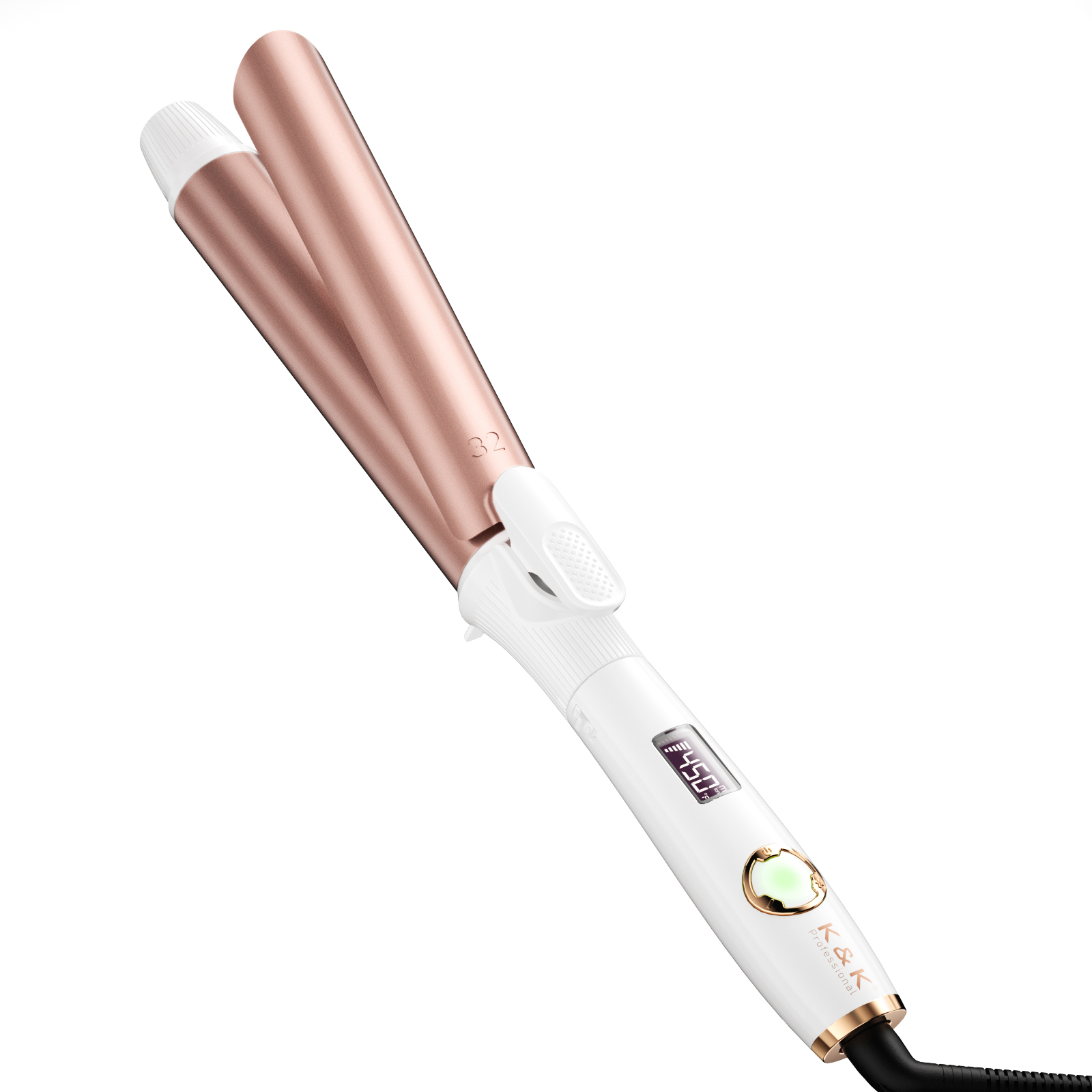 Professional Salon Ceramic Electric Hair Curling Iron Automatic Curling LCD Temperature Display Brand 110-240V 230C/450F