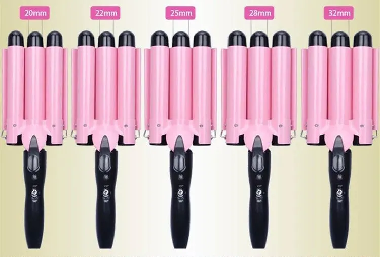 Adjustable LCD Temperature Display Curling Iron.
