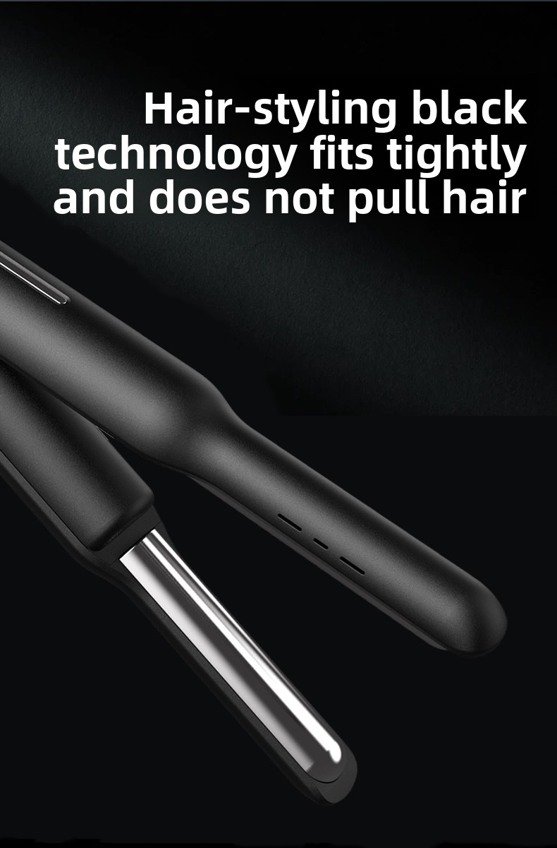 Rechargeable Wireless LED Display Hair Straightener Curling Iron Ceramic Coating Fast Heating Hotel Use Spanish Language Support
