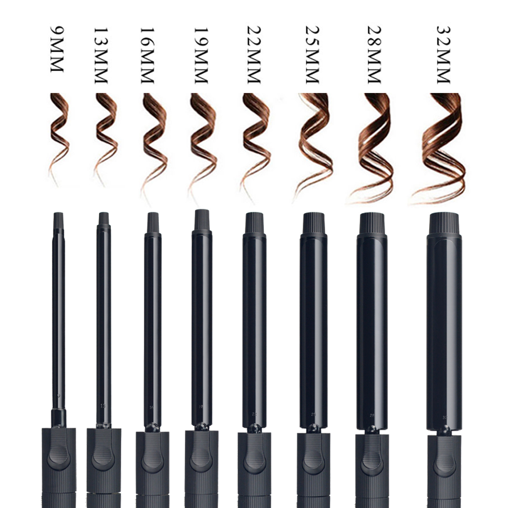 Smart Rotating Hair Curler 9-32mm Customizable Multi-Function Salon Iron with Temperature Control &amp; LED Display | OEM