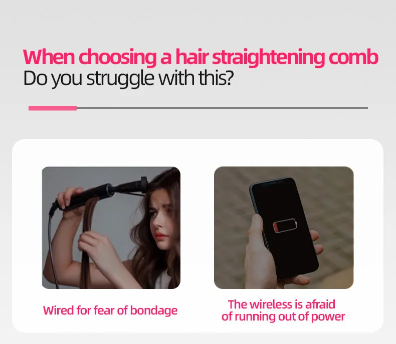 Wireless Straightening Comb