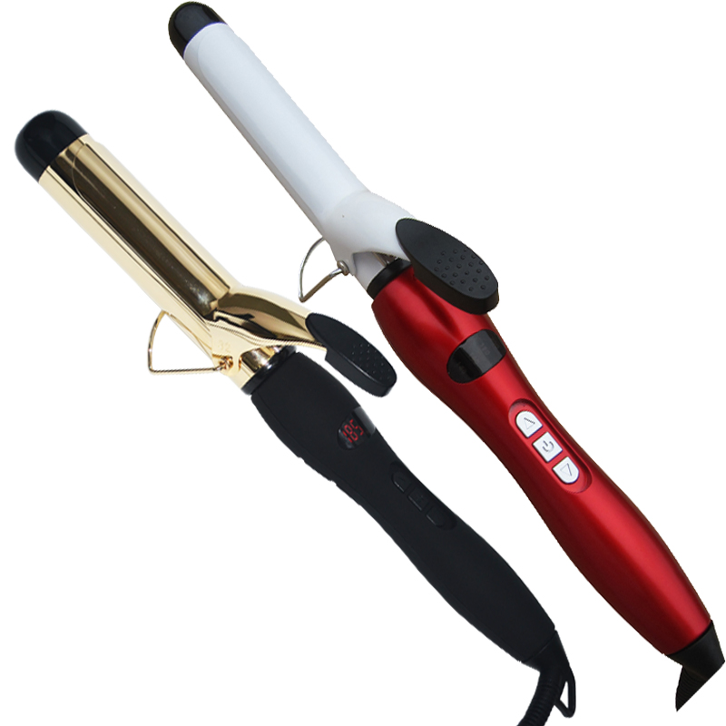 Dual Voltage Ce RoHS PSE Approval PTC Heater Type and Ceramic Digital LCD Hair Curling Iron