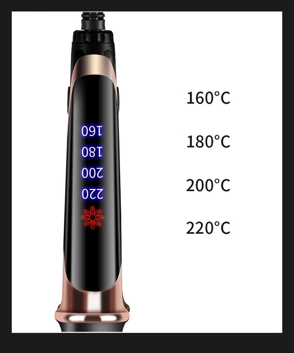 Mch Fast Heated Professional Steam Hair Straightener Flat Iron