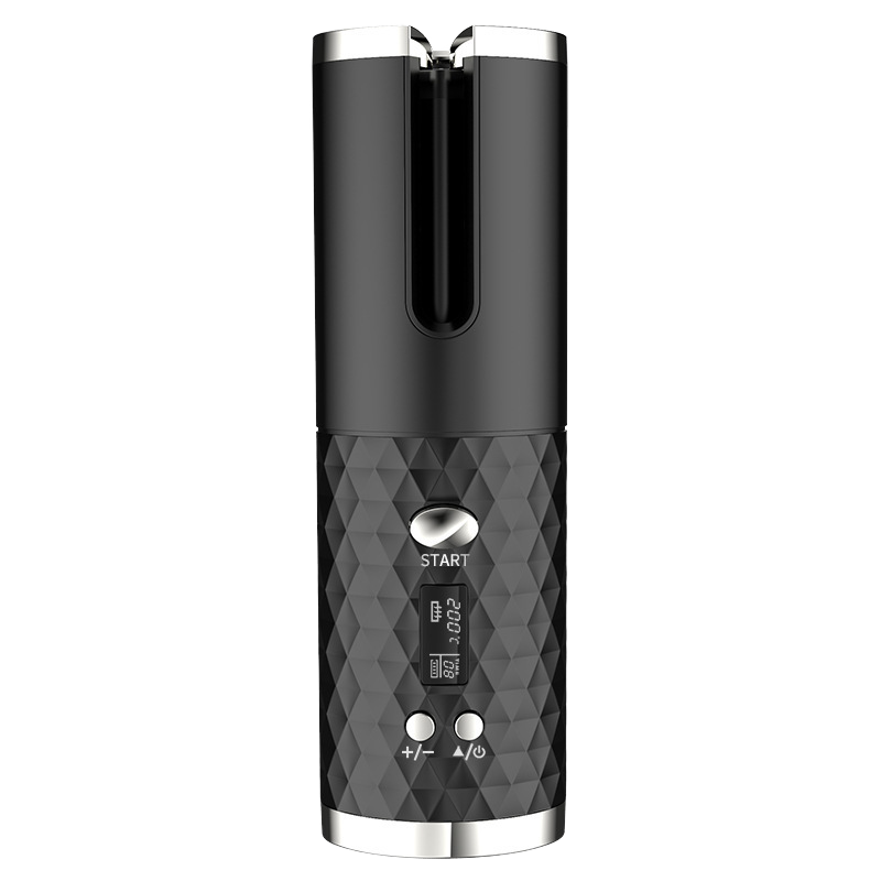 TOPLIFEE P03 Hot Sale USB Rechargeable Cordless Ceramic Hair Curler 5000mAh 110-240V 40W Automatic Heated Curling Wand LCD PTC