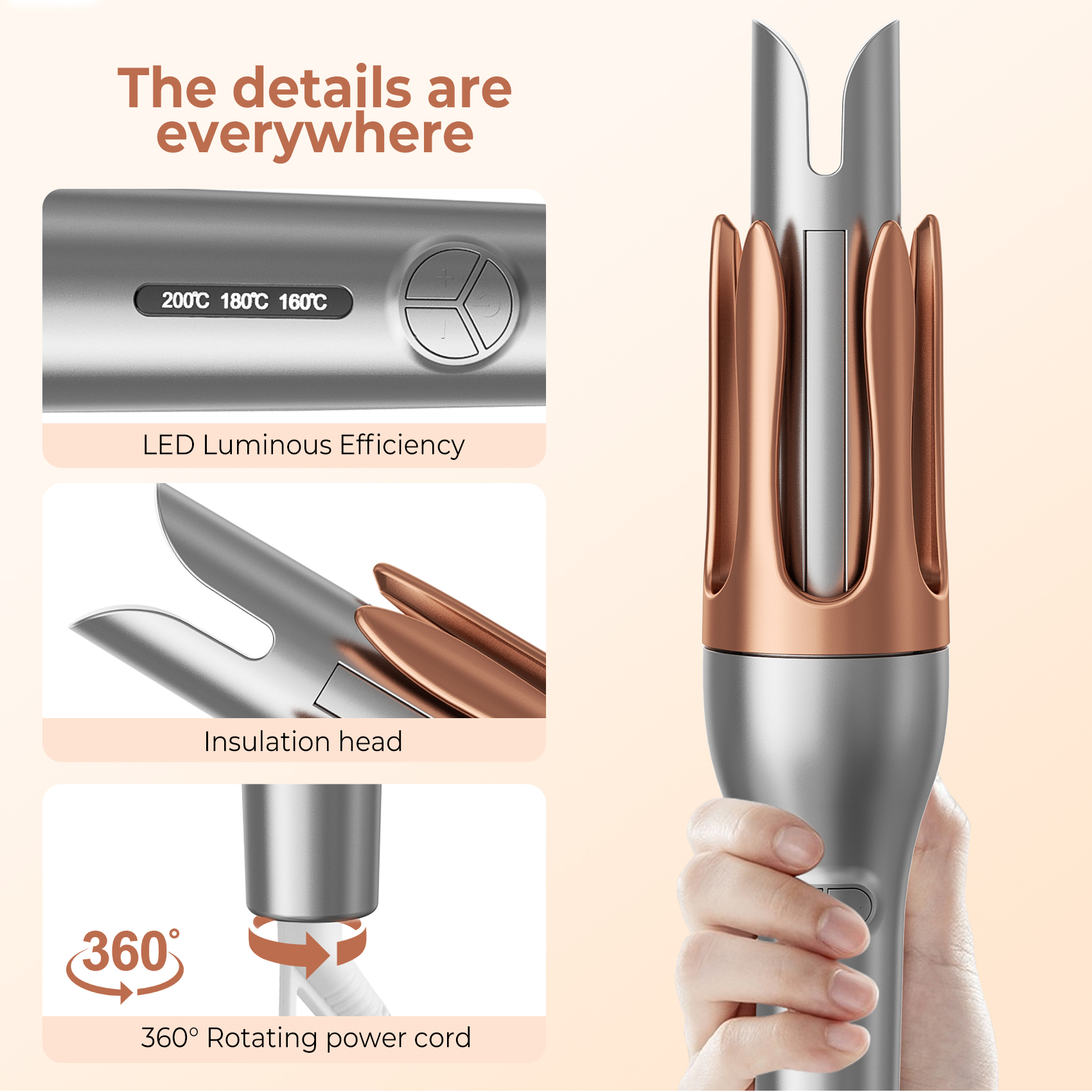 Automatic Hair Curler Detail 4