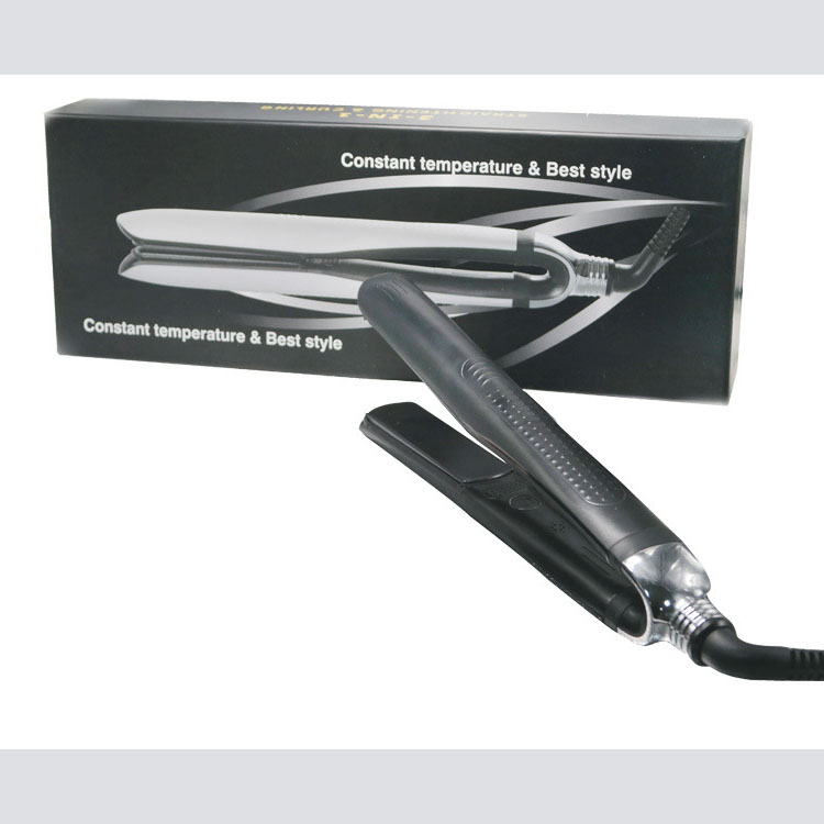 Platinum Electric Hair Straightener &amp; Curling Iron with LED Display Aluminum Plate Portable for Outdoor Household &amp; Hotel Use