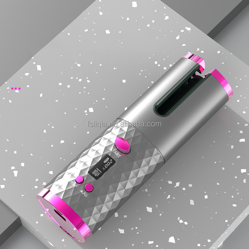 Mini Automatic Wireless Hair Curler with USB Charging Rechargeable Cordless Design for Easy Automatic Rotating Curling