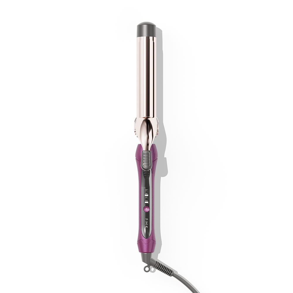 FMK Professional Digital Display Hair Curling Iron Privated Label Nano Titanium 19MM/25MM/32MM Curling Wand Clip Electric Power