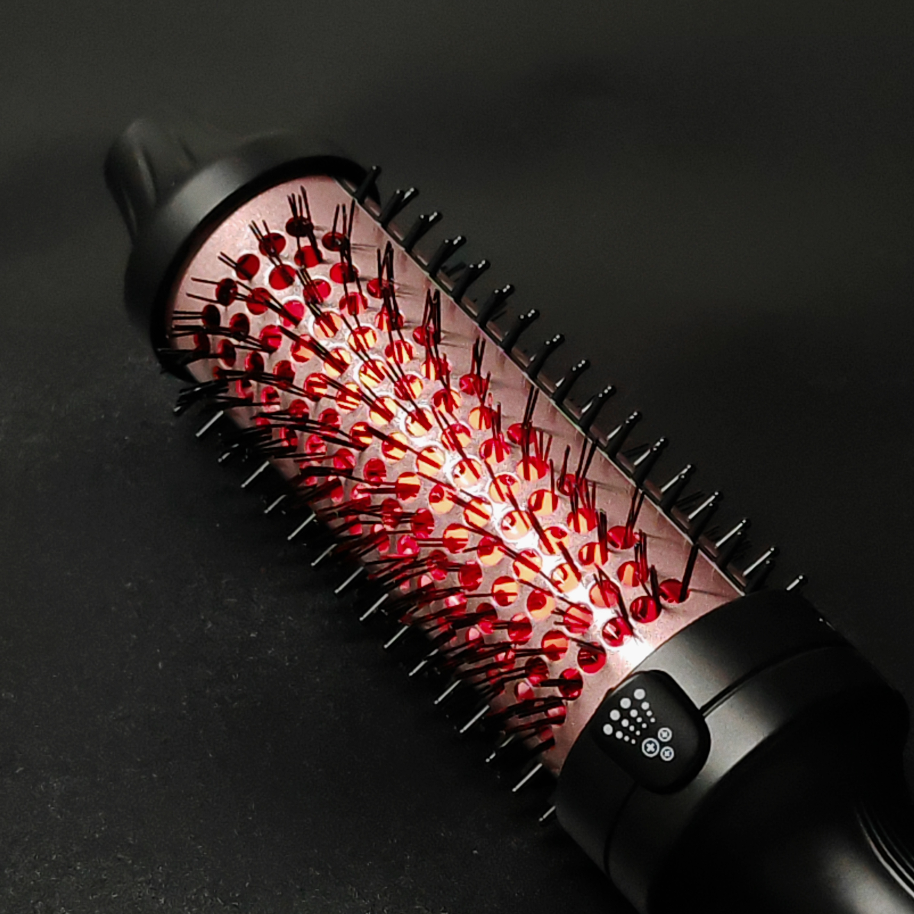 1.75 Inch New Plasma Infrared Hair Curler Straight Electric Anti-Scald Thermal Brush Curling Wand Heat Styling Comb
