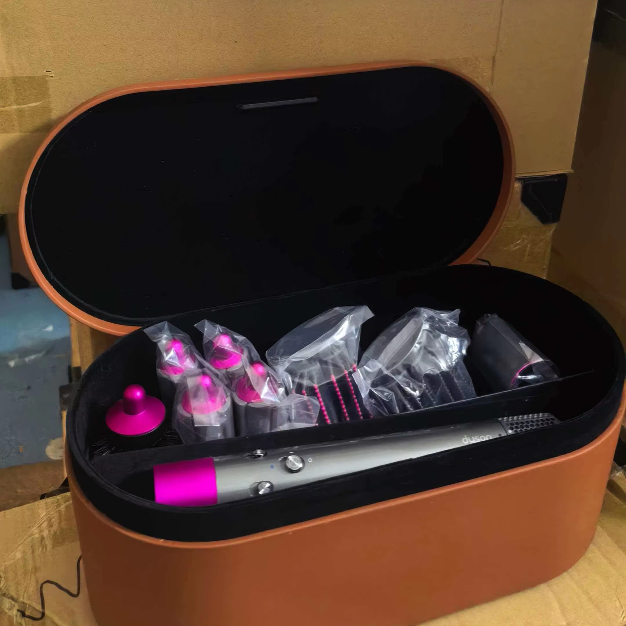Premium Multi-Attachment Hair Styler Fast Airflow Curling Wand Intelligent Heat Control for All Hair Types