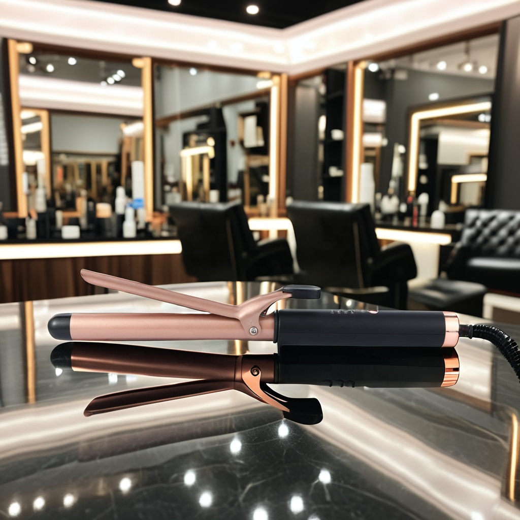 Professional Ceramic Hair Curler Iron with PTC Plate and LED Display Electric Hair Styling Tool for Household &amp; Hotel Use
