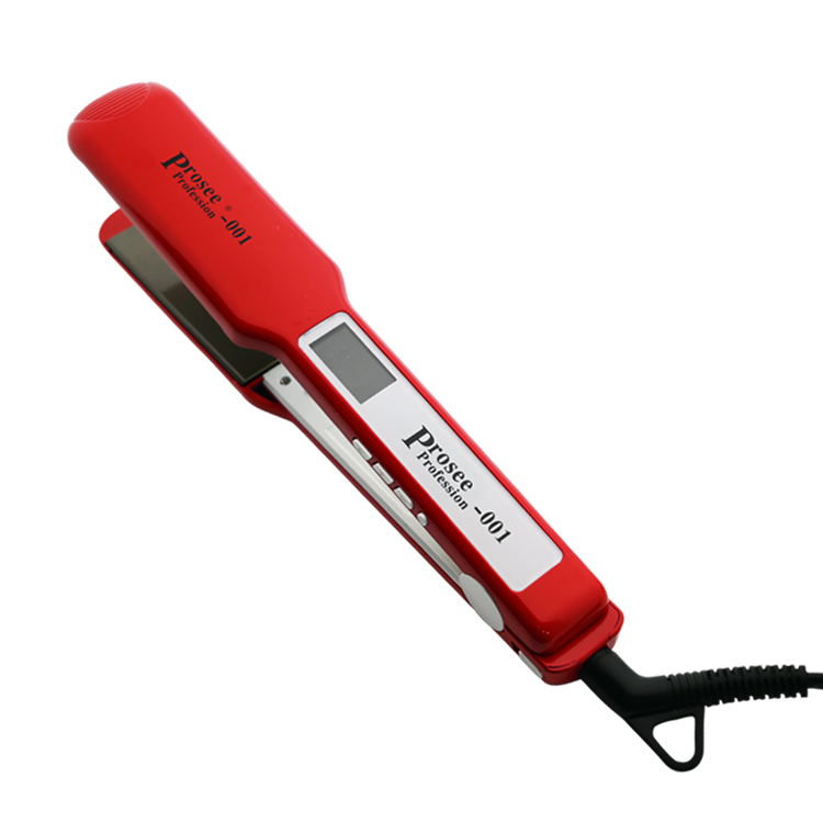 PROSEE US Hair Straightener LED Display Hair Curling Tools Barber Shop Titanium 110-240V 2.5m Line Professional Hair Curler