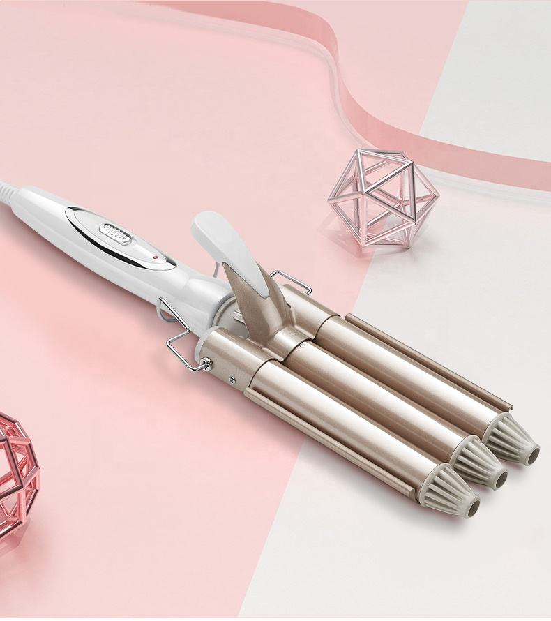 MYX-301 New Curler Hair Styling Tool Three Barrel Ceramic Ionic Big Ceramic Curling Iron Wand Hair Curler