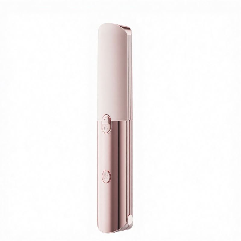 Portable Curling Iron Automatic Mini Wand Roller Styler Purple Steam Tongs Machine for Curly Hair for RV Use Hair Curler