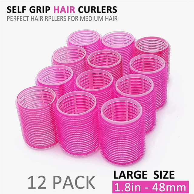 Custom Hair Roller Self-adhesive Hair Curler Hook and Loop Tape Sticky Curling Rod