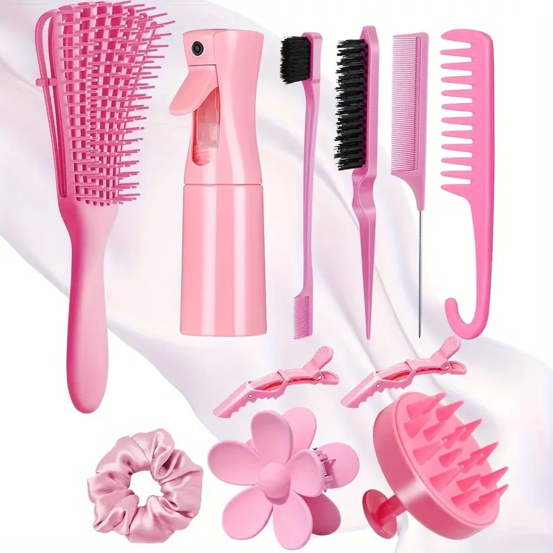 Professional Hair Care Kit Salon Brush Collection Hair Accessories Styling Tools Wet Detangling Comb Hair Brush Set