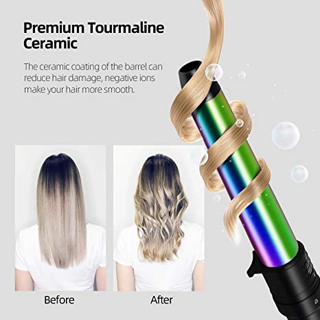 Professional Hair Curler Rose Gold Barrel Curling Wand Curling Iron