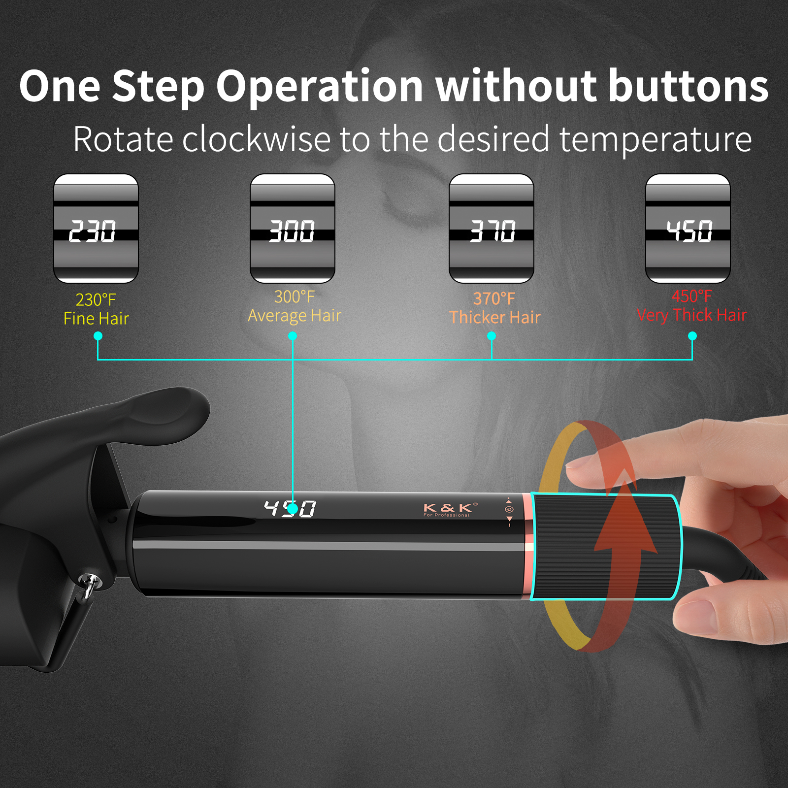 Professional Electric 22mm Ceramic 3-Barrel Curling Iron LCD Temperature Control Rapid Warming MCH Heater Big Wave Waver Wand