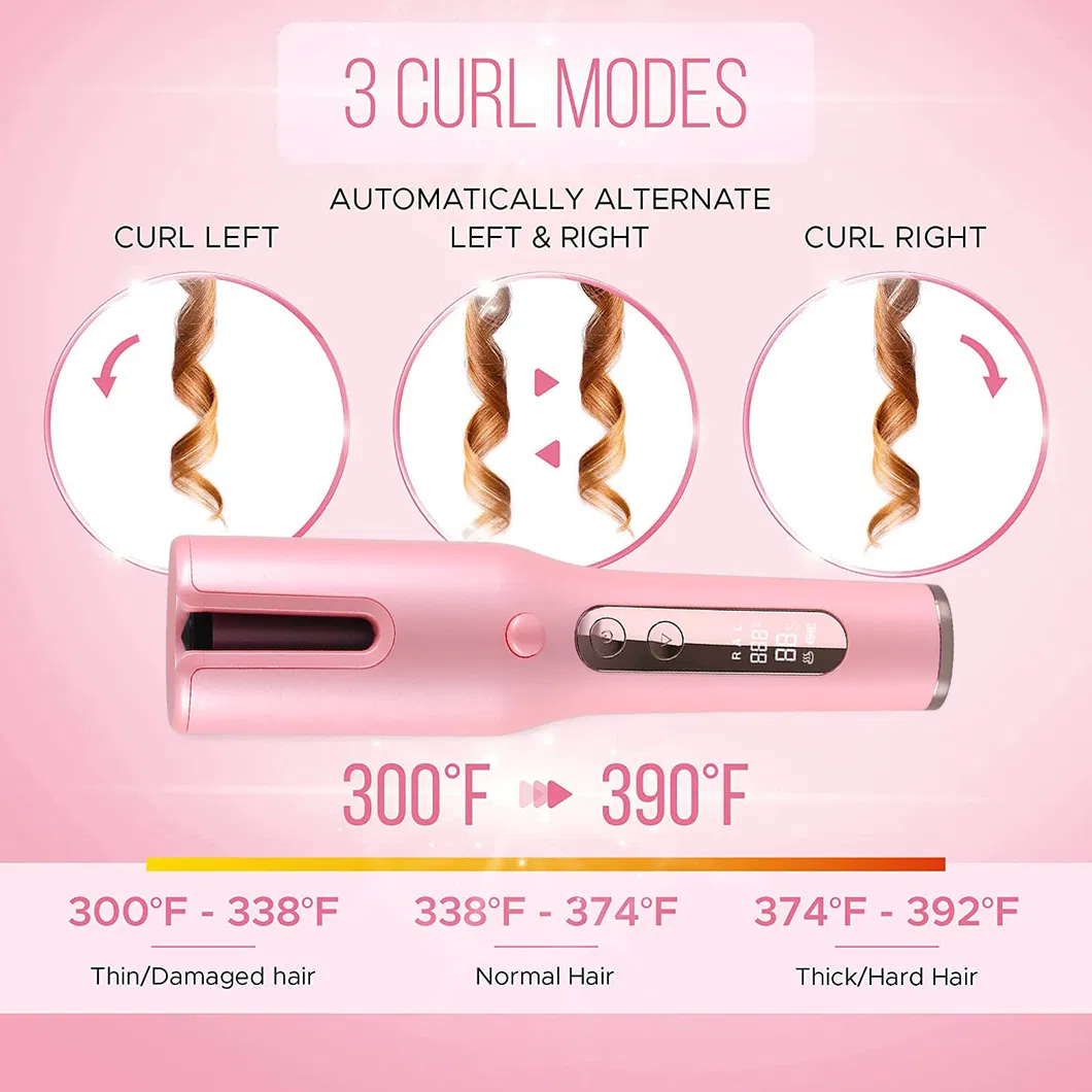 Professional Cordless Automatic Hair Curler