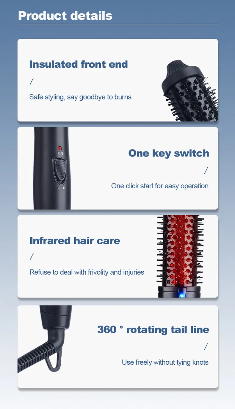 Save Multifunctional LED Temperature Infrared Electric Comb PTC Heater for Straight Fluffy Hair Styles for Household Curling Irons